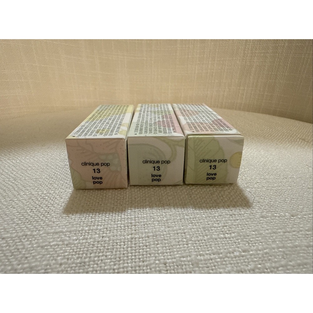 Clinique Pop Lip‎ Colour+Primer Rouge Intense+base 13 Love pop 0.13oz NEW in Box